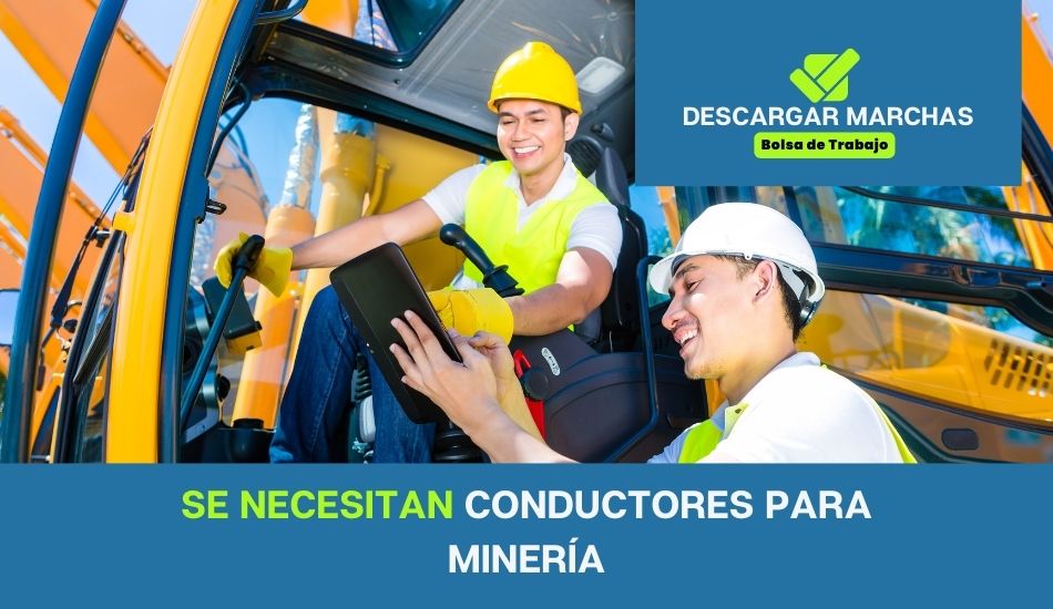 Se necesita conductor para Minería