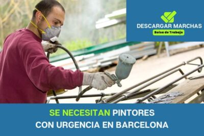 SE NECESITAN Pintores con urgencia en barcelona