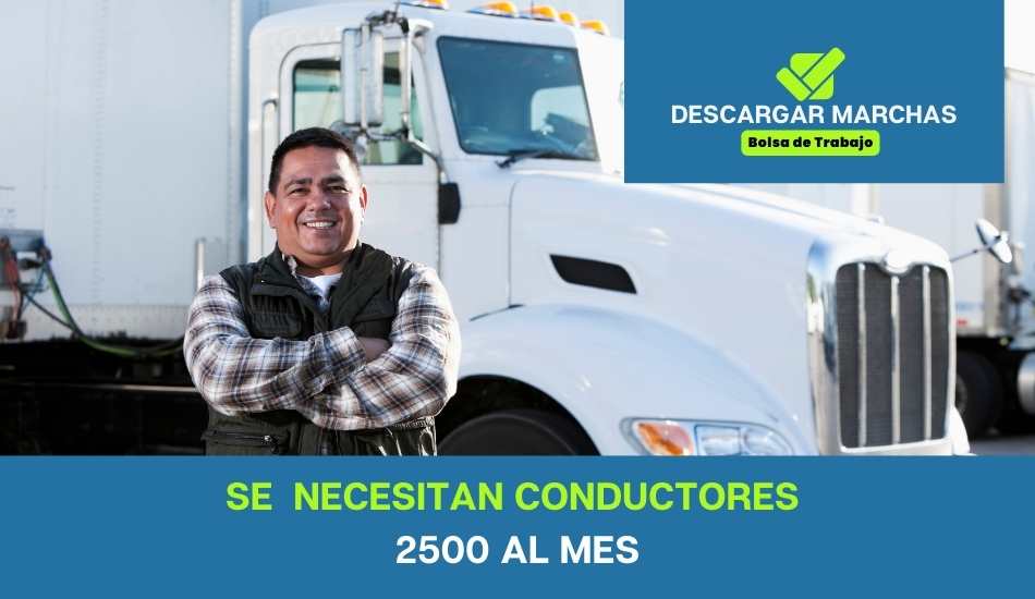 Se necesitan conductores 2500 euros al mes