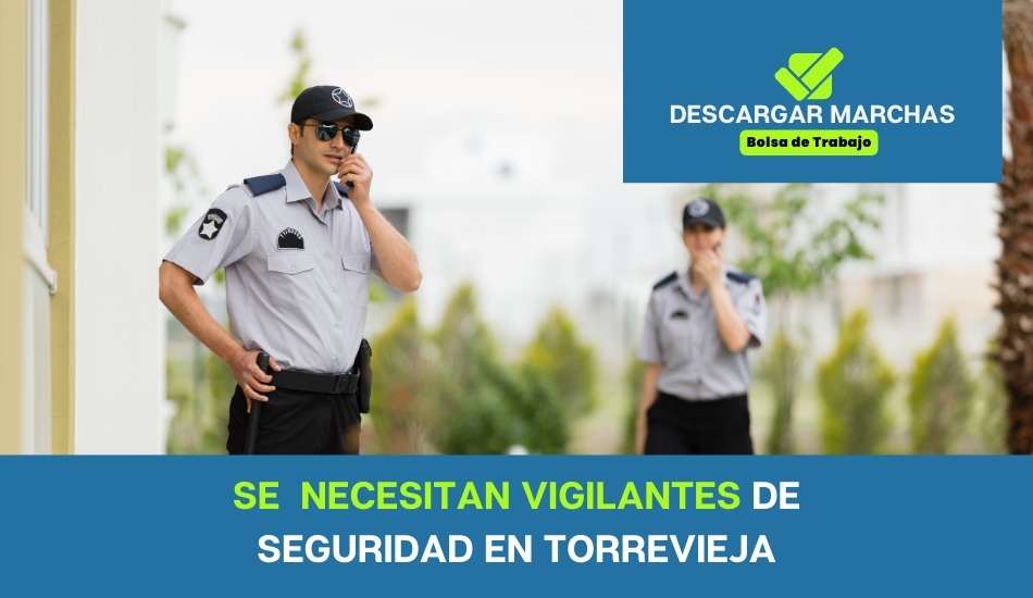 Se necesitan vigilantes DE seguridad en torrevieja