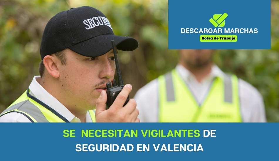 Se necesitan vigilantes DE seguridad en valencia