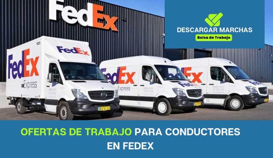 Ofertas de trabajo para conductores en Fedex