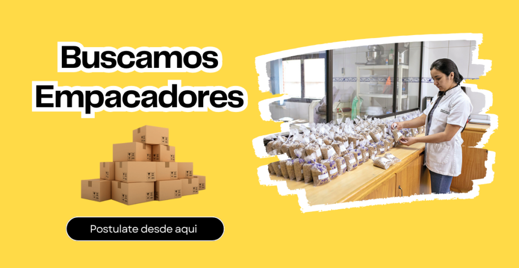 trabajo para empacar productos