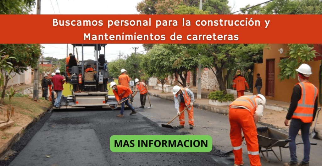 TRABAJOS EN CONSTRUCION DE CAMINOS