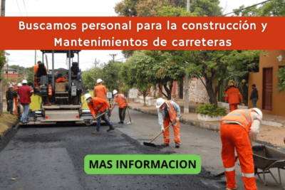 TRABAJOS EN CONSTRUCION DE CAMINOS